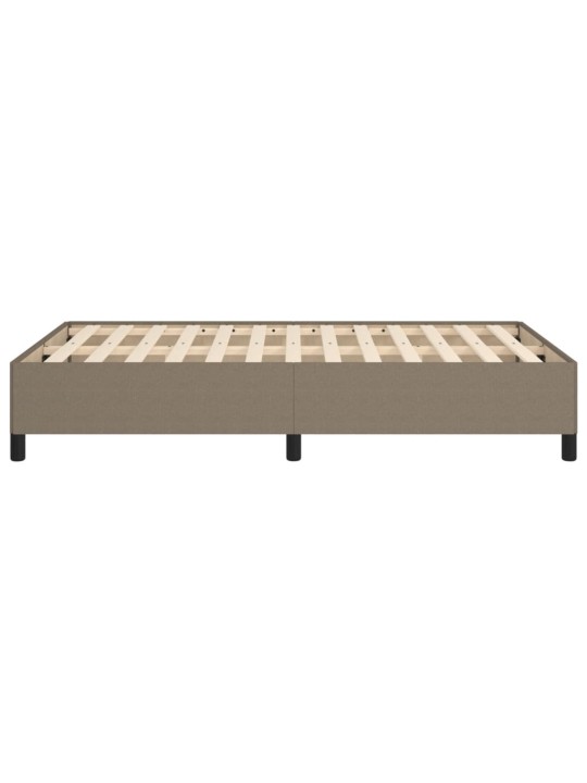 Rám postele bez matrací taupe 120x190 cm textil