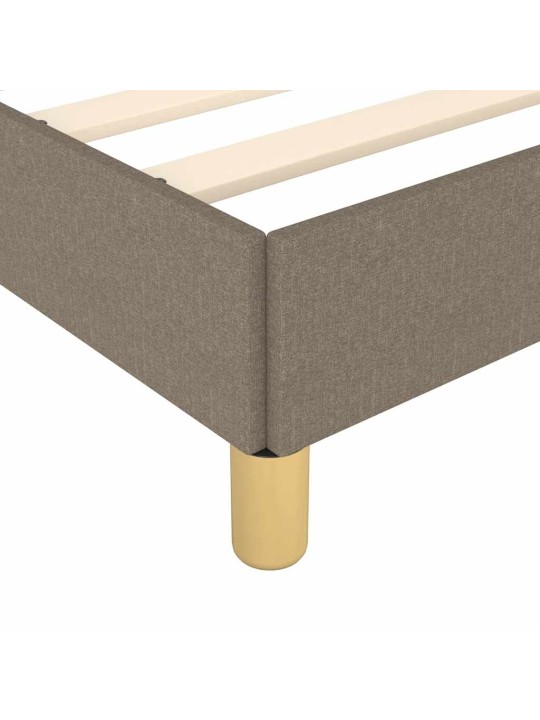 Rám postele bez matrací taupe 120x190 cm textil