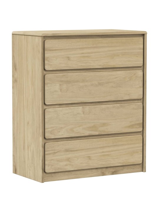 Zásuvková komoda SAUDA 76,5 x 39 x 91 cm masivní borové dřevo