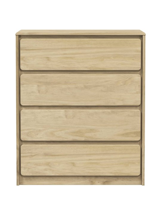 Zásuvková komoda SAUDA 76,5 x 39 x 91 cm masivní borové dřevo
