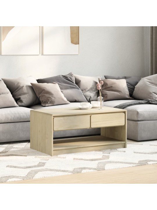 Konferenční stolek SAUDA dub 99 x 55 x 45 cm masivní borovice