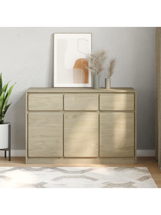 Příborník SAUDA dub 114 x 43 x 75,5 cm masivní borové dřevo