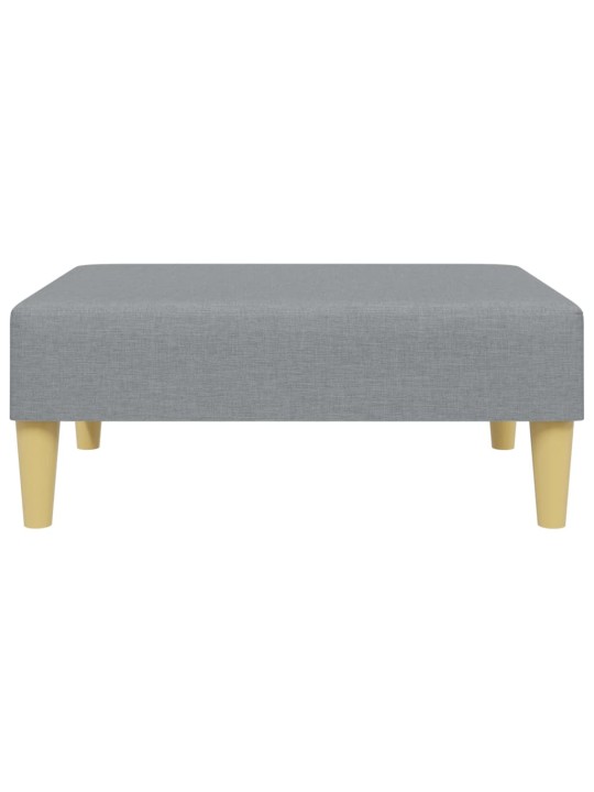 Podnožka světle šedá 77 x 55 x 31 cm textil