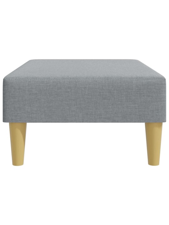 Podnožka světle šedá 77 x 55 x 31 cm textil