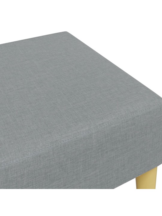 Podnožka světle šedá 77 x 55 x 31 cm textil