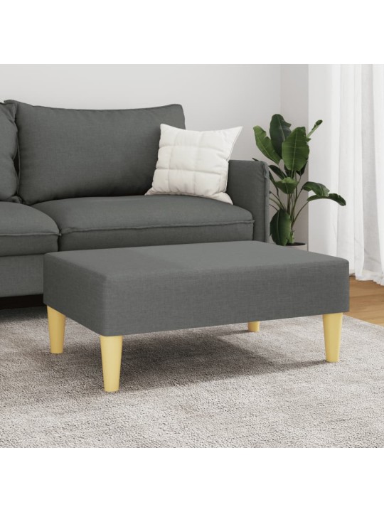 Podnožka tmavě šedá 77 x 55 x 31 cm textil