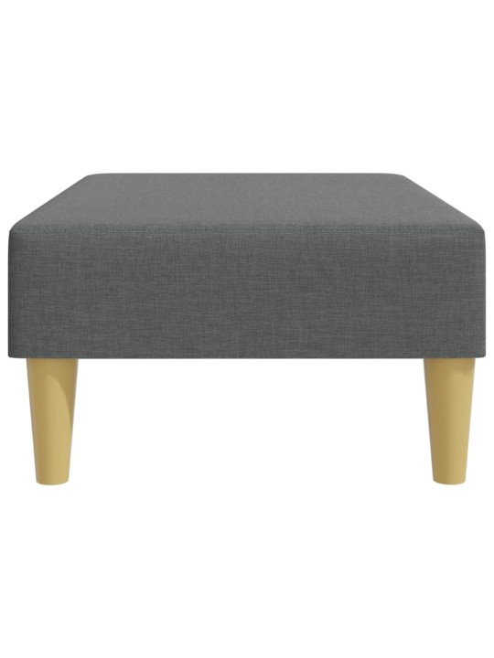 Podnožka tmavě šedá 77 x 55 x 31 cm textil
