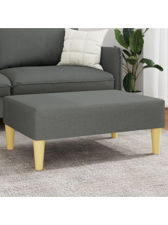 Podnožka tmavě šedá 77 x 55 x 31 cm textil