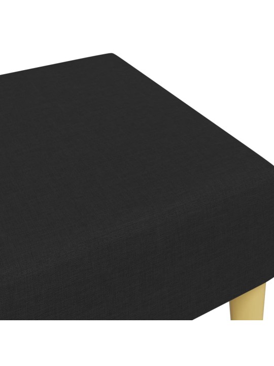 Podnožka černá 77 x 55 x 31 cm textil