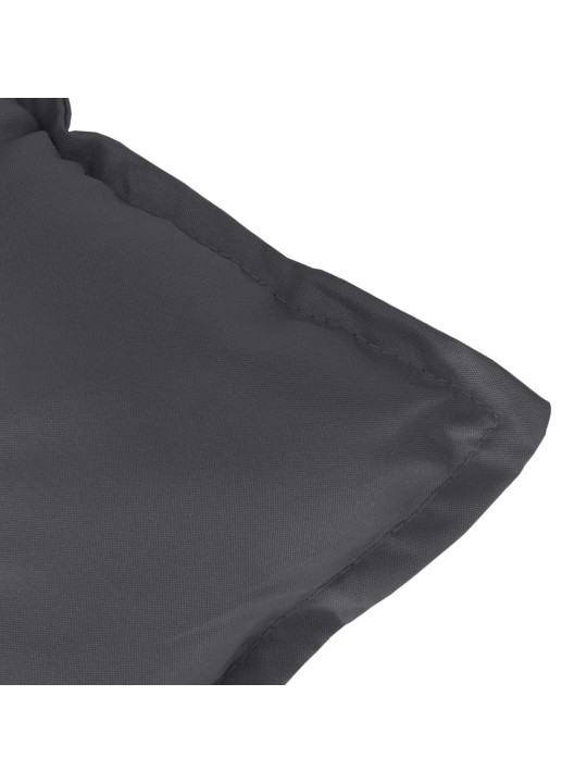 Podušky na židli vysoké opěradlo 4ks antracit melanž 120x50x7cm