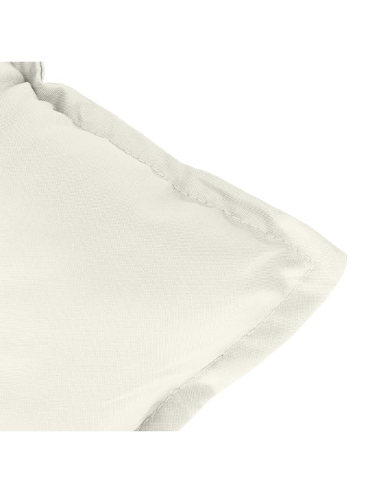Podušky na židli vysoké opěradlo 6 ks krémová melanž 120x50x7cm