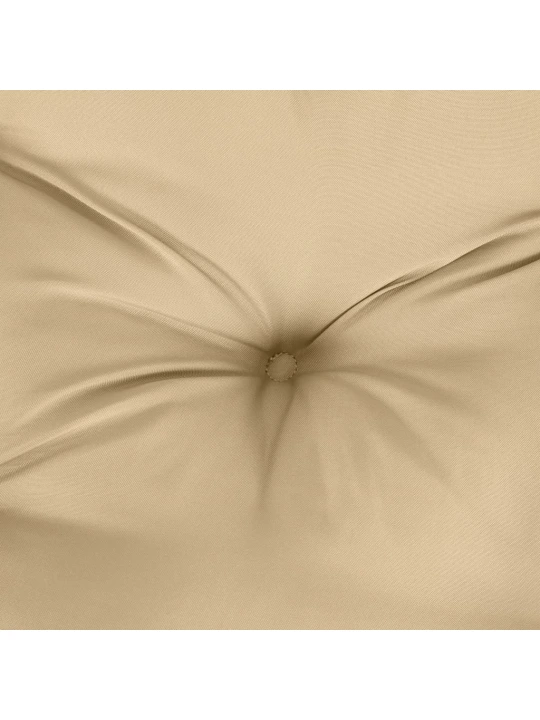 Podušky na židli nízké opěradlo 4 ks béžová melanž 100x50x7 cm