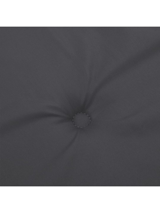 Podušky na židli vysoké opěradlo 4ks antracit melanž 120x50x4cm