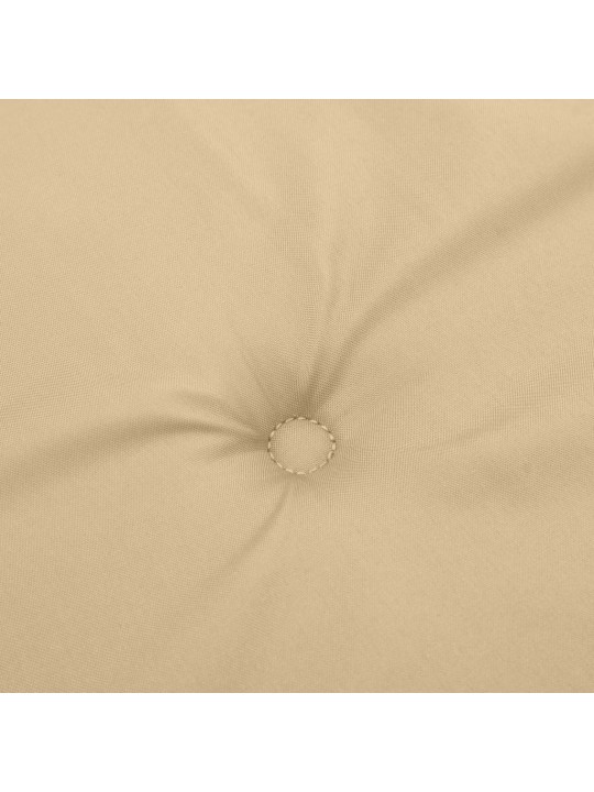 Podušky na židli vysoké opěradlo 2 ks béžová melanž 120x50x4 cm