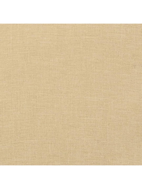 Podušky na židli vysoké opěradlo 2 ks béžová melanž 120x50x4 cm