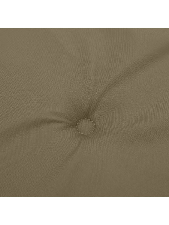 Podušky na židli vysoké opěradlo 2 ks taupe melanž 120x50x4 cm