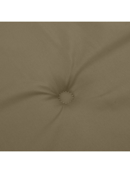 Podušky na židli vysoké opěradlo 4 ks taupe melanž 120x50x4 cm