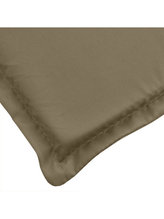 Podušky na židli vysoké opěradlo 4 ks taupe melanž 120x50x4 cm