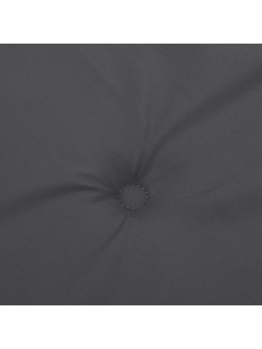 Podušky na židli nízké opěradlo 2 ks antracit melanž 100x50x4cm