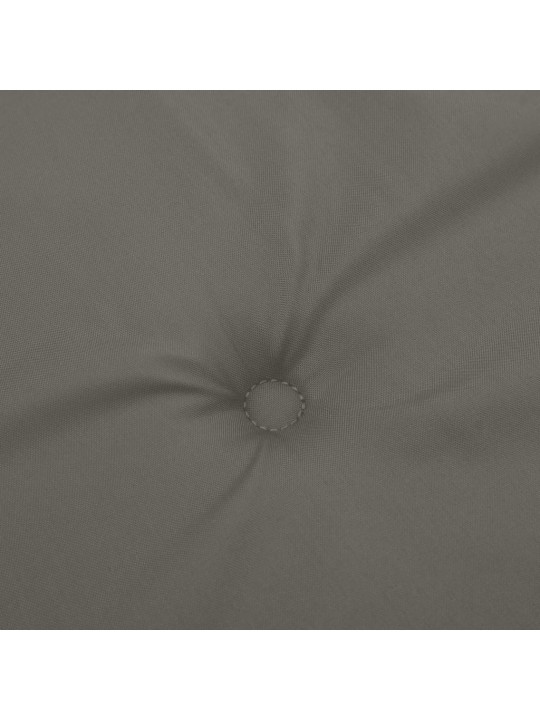 Podušky na židli nízké opěradlo 4 ks šedá melanž 100x50x4 cm