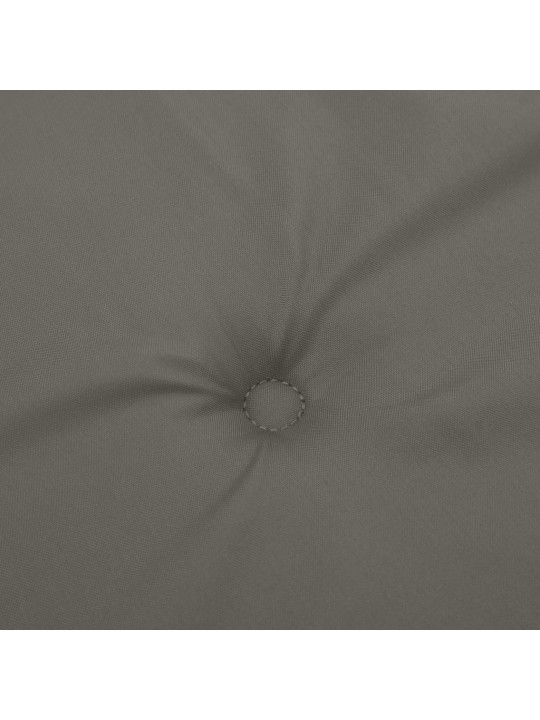 Podušky na židli nízké opěradlo 6 ks šedá melanž 100x50x4 cm