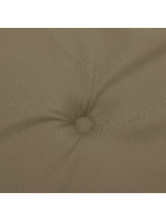 Podušky na židli nízké opěradlo 2 ks taupe melanž 100x50x4 cm