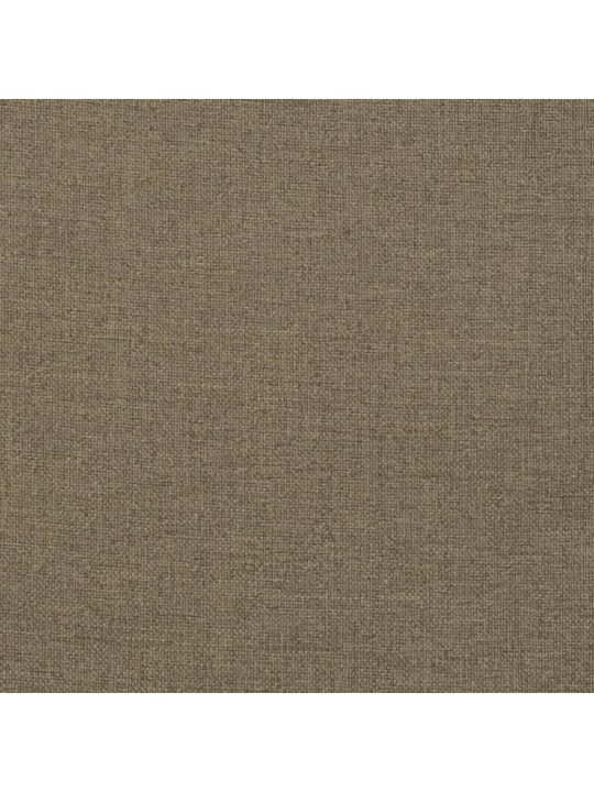 Podušky na židli nízké opěradlo 2 ks taupe melanž 100x50x4 cm