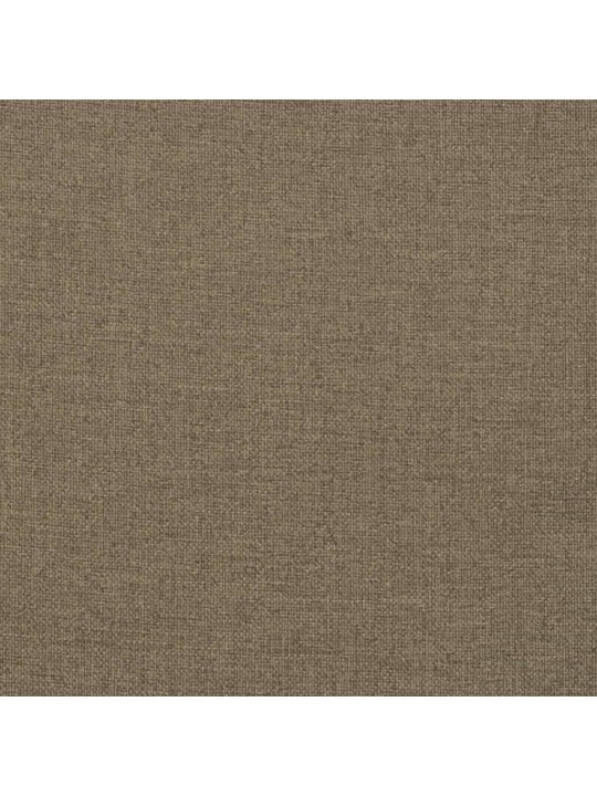 Podušky na židli nízké opěradlo 6 ks taupe melanž 100x50x4 cm