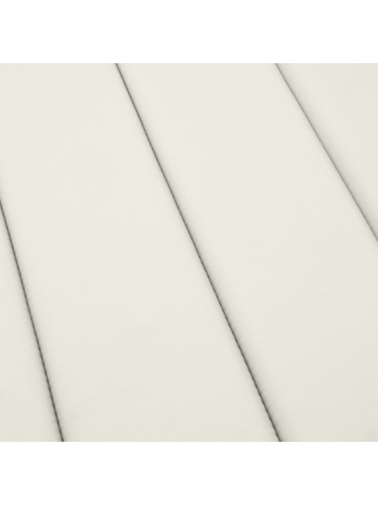 Poduška na lehátko krémová melanž 186x58x4 cm textil