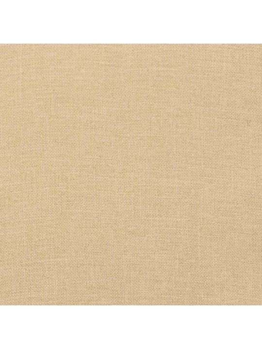 Poduška na lehátko béžová melanž 186x58x4 cm textil
