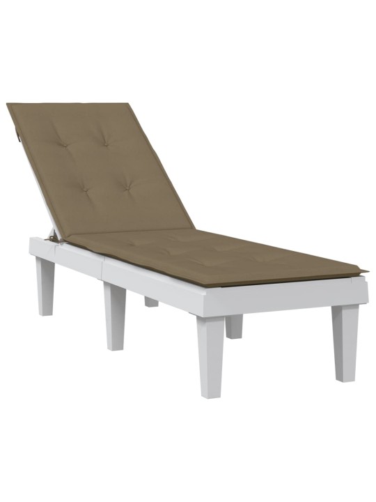 Poduška na polohovací židli taupe melanž (75+105) x 50 x 4cm textil