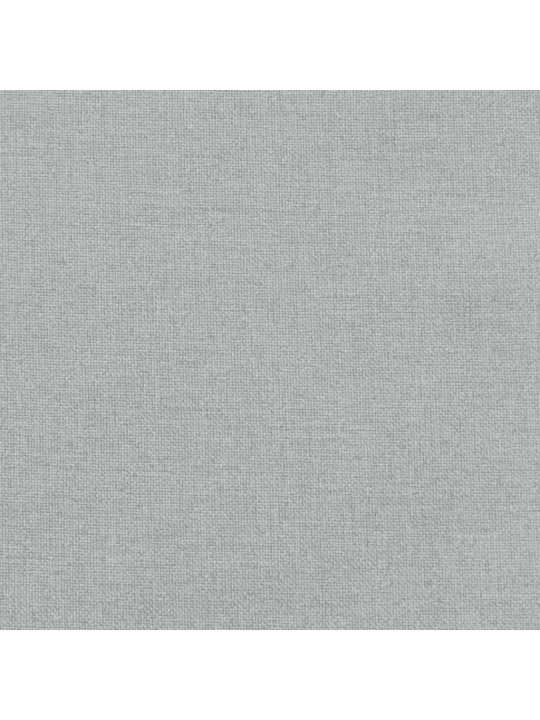 Poduška na lehátko světle šedá melanž 200 x 50 x 4 cm textil