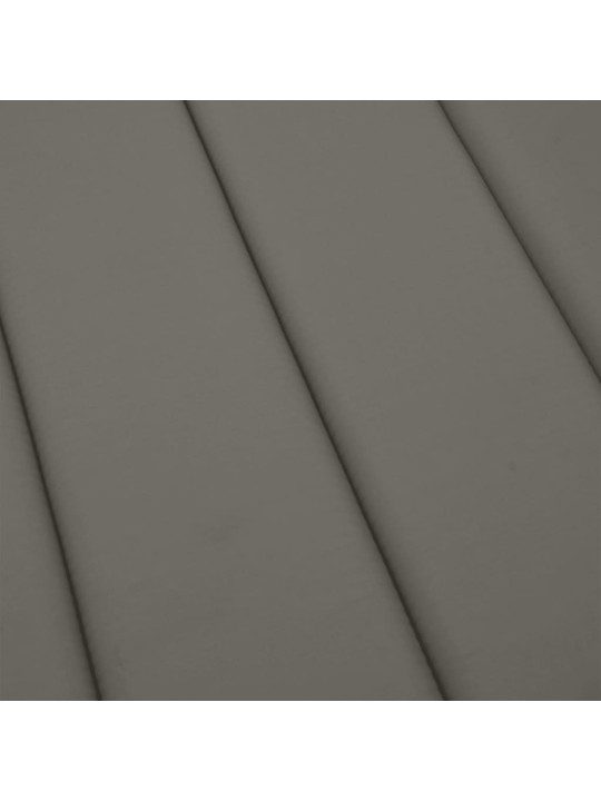 Poduška na lehátko tmavě šedá melanž 200 x 50 x 4 cm textil