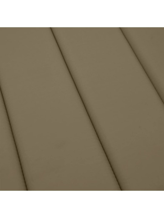 Poduška na lehátko taupe melanž 200 x 50 x 4 cm textil