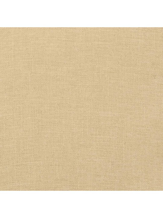 Poduška na lehátko béžová melanž 200 x 60 x 4 cm textil