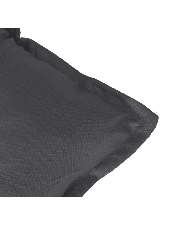 Poduška na zahradní lavici antracitová melanž 100x50x7cm textil