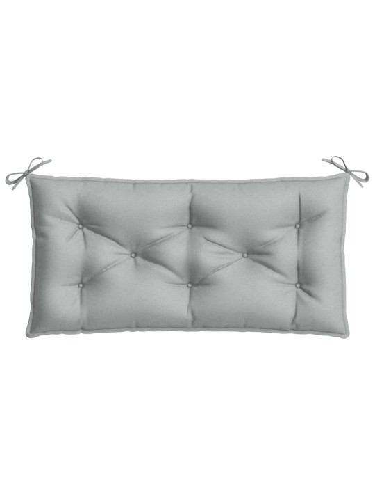 Poduška na zahradní lavici světle šedá melanž 100x50x7cm textil