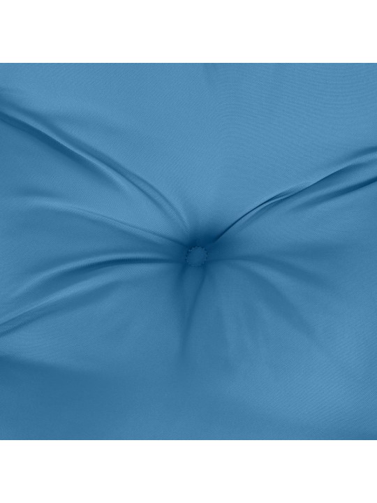 Poduška na zahradní lavici modrá melanž 100 x 50 x 7 cm textil