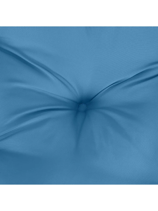 Poduška na zahradní lavici modrá melanž 100 x 50 x 7 cm textil