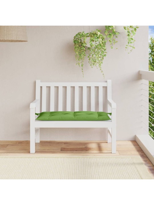 Poduška na zahradní lavici zelená melanž 100 x 50 x 7 cm textil