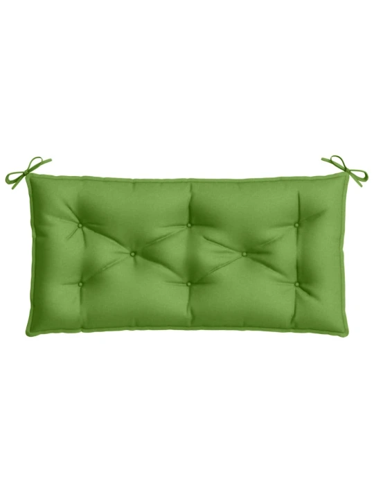 Poduška na zahradní lavici zelená melanž 100 x 50 x 7 cm textil
