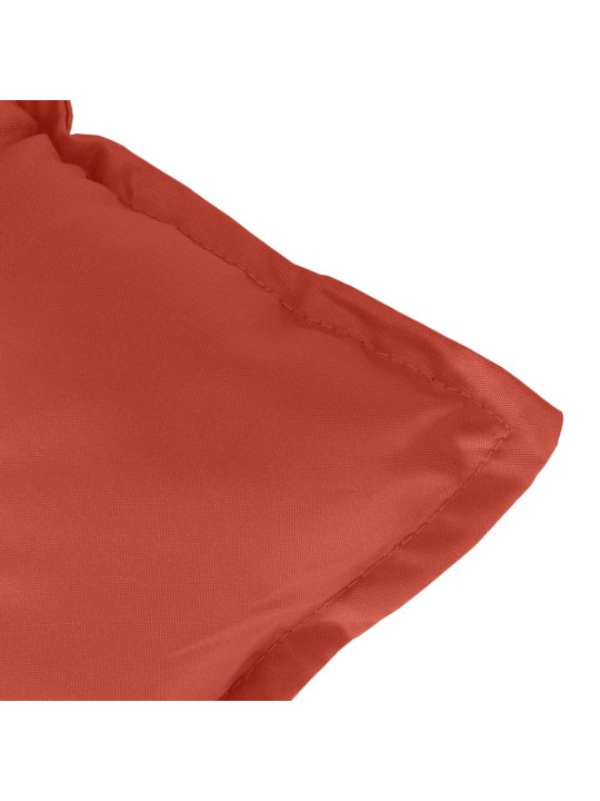 Poduška na zahradní lavici červená melanž 100x50x7 cm textil