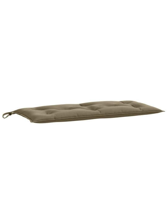 Poduška na zahradní lavici taupe melanž 100 x 50 x 7 cm textil