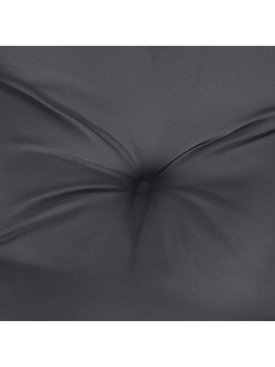 Poduška na zahradní lavici antracitová melanž 120x50x7cm textil