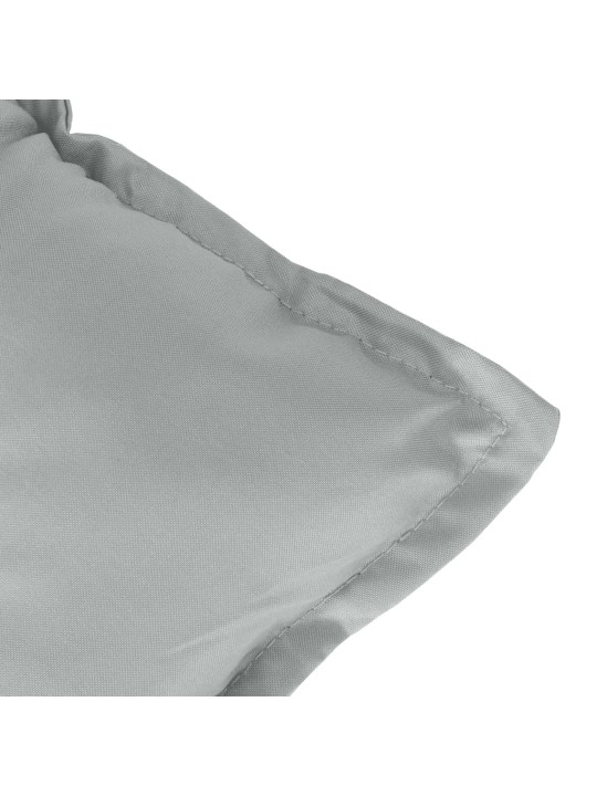 Poduška na zahradní lavici světle šedá melanž 120x50x7cm textil