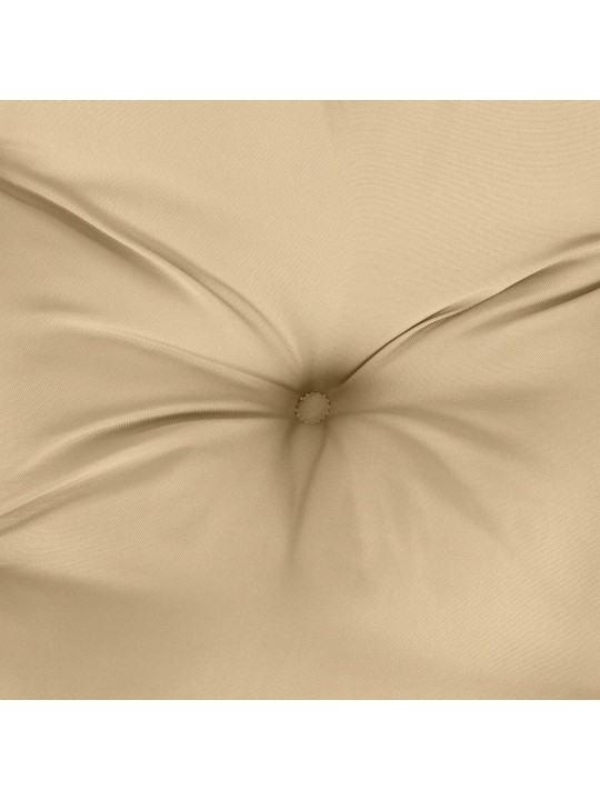 Poduška na zahradní lavici béžová melanž 120 x 50 x 7 cm textil