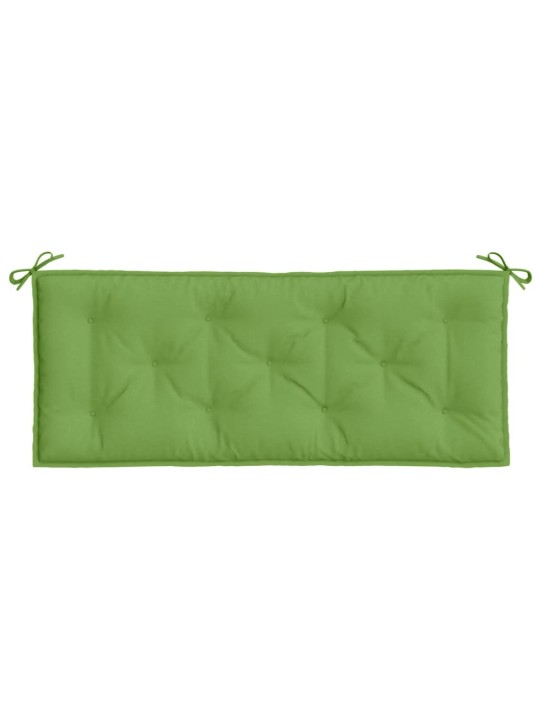 Poduška na zahradní lavici zelená melanž 120 x 50 x 7 cm textil