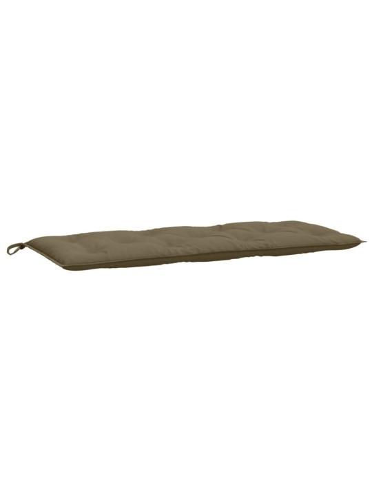 Poduška na zahradní lavici taupe melanž 120 x 50 x 7 cm textil