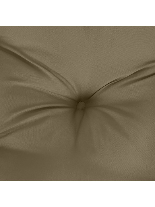 Poduška na zahradní lavici taupe melanž 120 x 50 x 7 cm textil