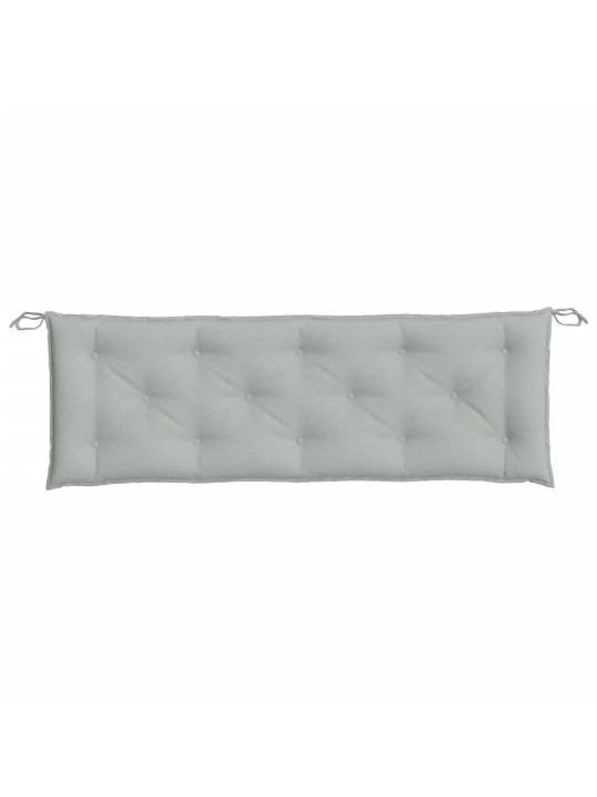 Poduška na zahradní lavici světle šedá melanž 150x50x7cm textil